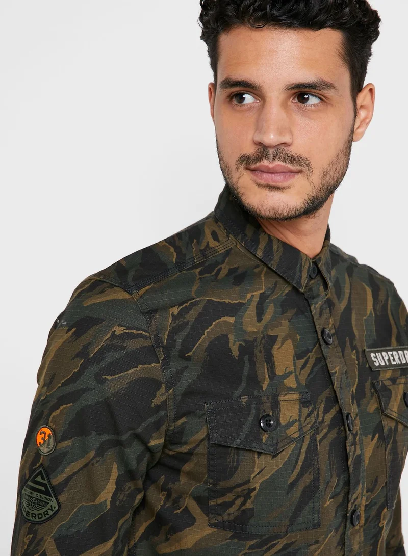 Superdry Military Storm Camo Regular Fit Shirt