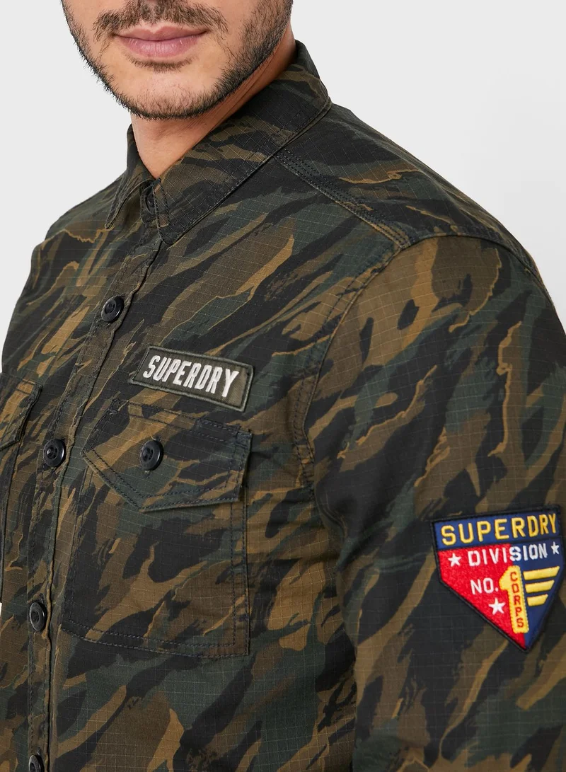 Superdry Military Storm Camo Regular Fit Shirt