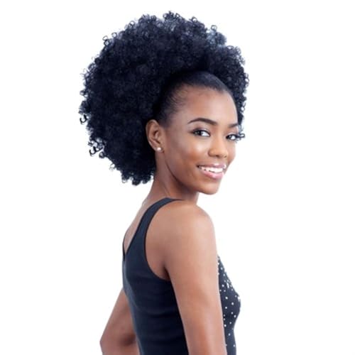 Freetress Equal Synthetic Drawstring Ponytail - Natural Fro-1B - Image 1