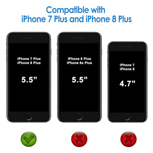 JETech Case for iPhone 8 Plus and iPhone 7 Plus 5.5-Inch, Non-Yellowing Shockproof Phone Bumper Cover, Anti-Scratch Clear Back (Black) - Image 2