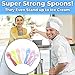 Avant Grub Extra Sturdy BPA Free 100ct Plastic Tasting Spoons Disposable Mini Tasters for Small Sampling or Individual Portions of Ice Cream Sauces and Appetizers Great for Food Trucks Parties and Events - Image 4