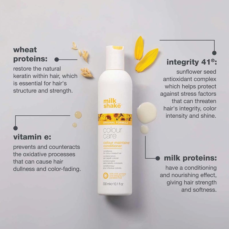 Milk Shake بلسم الحفاظ على اللون – بلسم مرطب وواقٍ للشعر المعالج بالألوان – مع بروتينات الحليب، بروتينات القمح المهدرجة وIntegrity 41 للحصول على لون ناعم، لامع وطويل الأمد، 1 لتر - Image 3