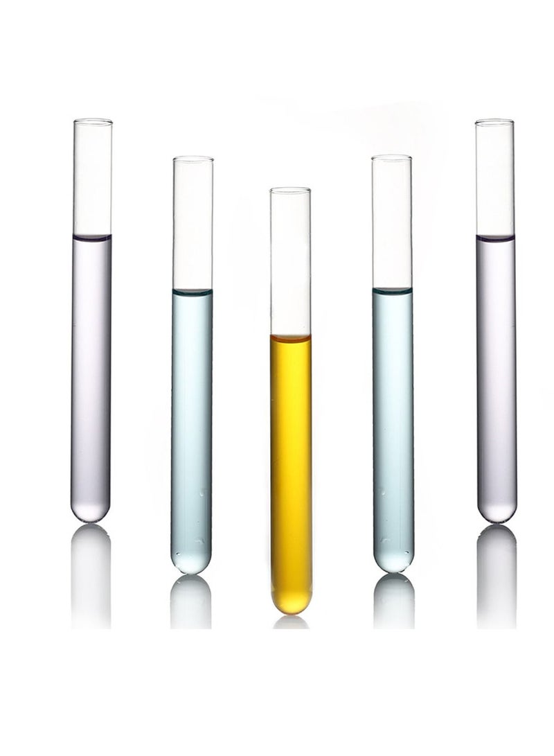 Glass Test Tubes, 5pcs 25x150mm Borosilicate Glass Test Tubes - Superior Heat - 200℃, for Scientific Experiments, Party and Home Decorations, Candy Storage, and Plant Propagation, 60ml - Image 1