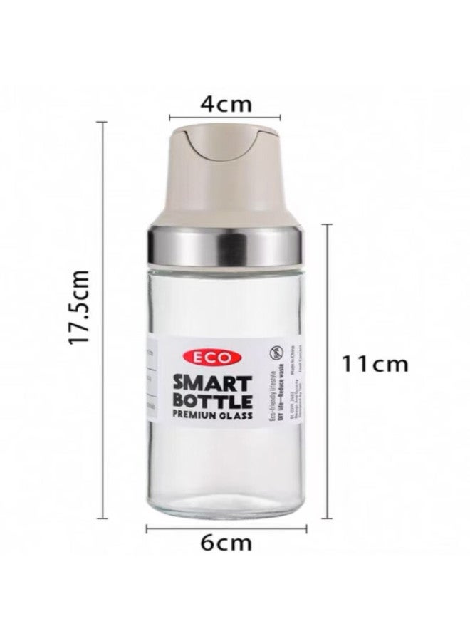 Bdo Automatic Opening And Closing Oil Bottle, Glass Soy Sauce Bottle, Seasoning Bottle, Jar, Vinegar Bottle, Dining Table Condiment Bottle, Kitchen And Restaurant Multi-purpose Bottle
