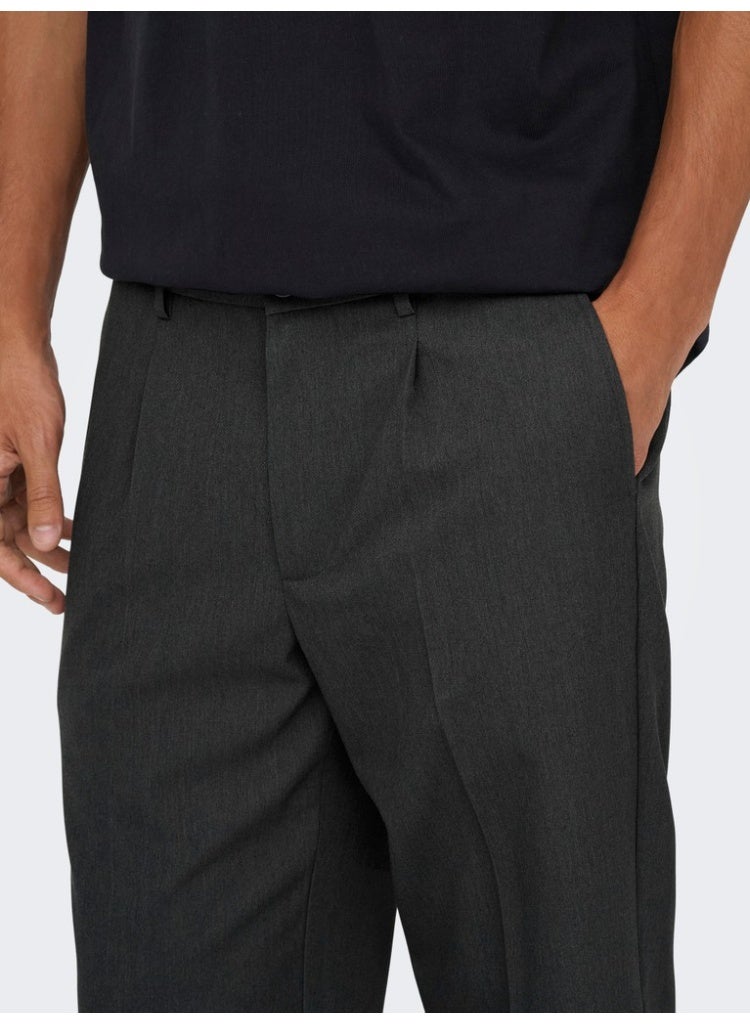 Only & Sons Men's Polyester-Viscose Stretch Trousers - Image 5