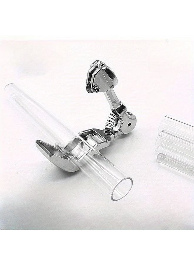 Silvery Stainless Steel Glass Bottle Cutter Tool With Comfort Grip For DIY Wine Beer Tube Cutting - Image 1