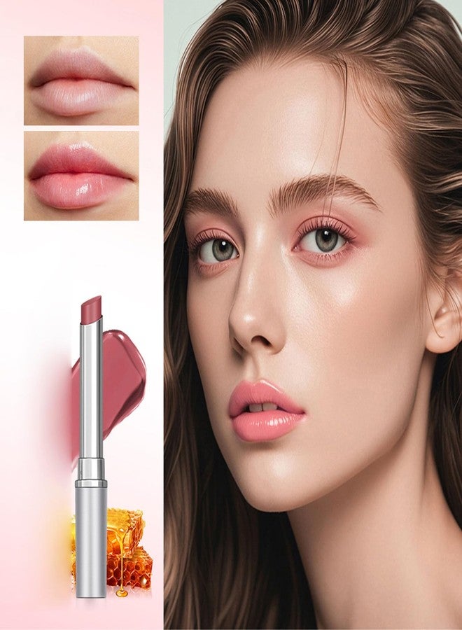 BERALLOYE 2pcs-Honey Lip Balm,Tinted Lip Balm for Women-Sheer Hydrating Lipstick,Moisturizing Lip Color for All Skin Tones -Natural Black Cherry Tint,Gifts Suitable for Girls(Black+Pink - Image 4