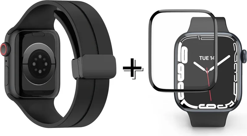 Forzacase Silicone Band Strap with Magnetic Buckle for Apple Watch Ultra 2 + Screen Protection Film - FC272