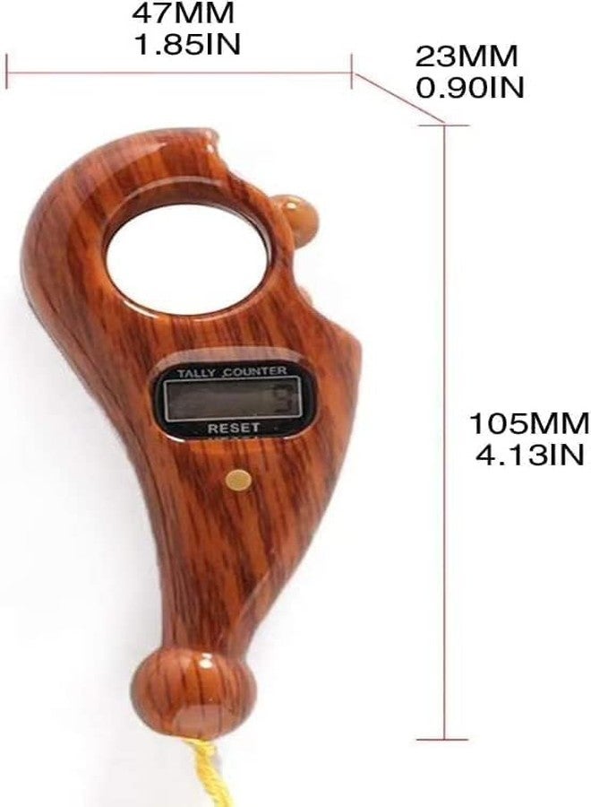 SWAMINE Digital Finger Tally Counter for Pooja Meditation Prayer| Handheld Mechanical & Electronic Click Counter for Japa Mala,Mantra, Yoga, Meditation, Events & Crowd Counting | Portable Counting Tool - Image 3