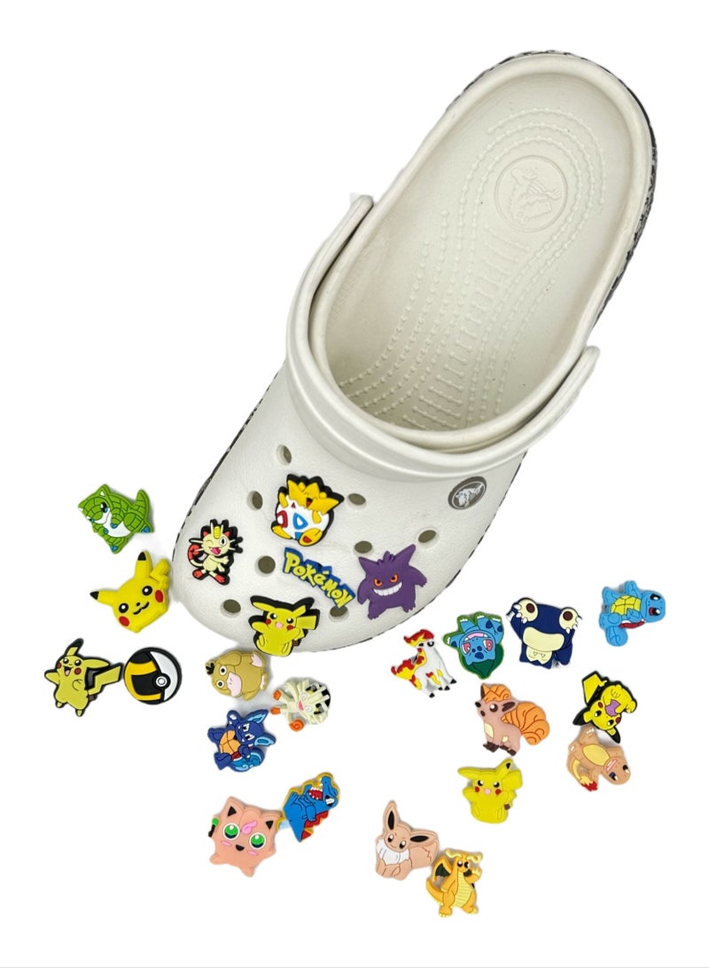 بوكيمون Jibbitz لتزيين الأحذية Charms Crocs شبشب وسوار معصم صغير بحلية صغيرة للرجال والنساء والأطفال 41 قطعة - Image 3