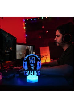 Joshberg I'm Gaming Night Light 3D Illusion Lamp with 7 Color Changing Touch and Remote Gamer Gifts Gaming Room Decor  - Image 5