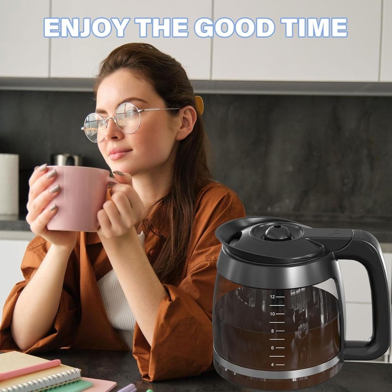 إبريق قهوة سعة 12 كوب بديل، متوافق مع طرازات ماكينات تحضير القهوة Ninja Coffee Brewer: CE251، CE201، CE201C، CE200، CE200C. الرقم الطراز: XGLSLID200 - Image 5