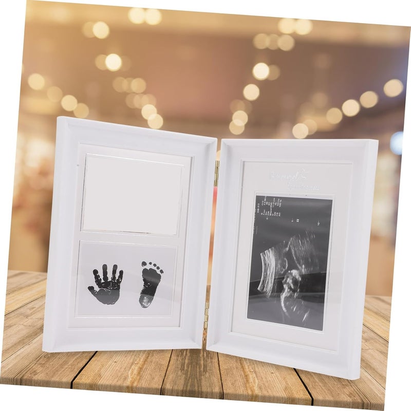 LABRIMP Picture Frame for Newborns and Infants Pvc Keepsake Photo Display Frame Handprint and Footprint White 31x21cm for Shower and Nursery Decor - Image 5