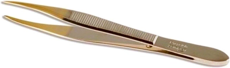 Solingen Nickel Plated 4 Pointed Tweezers Gold Silver