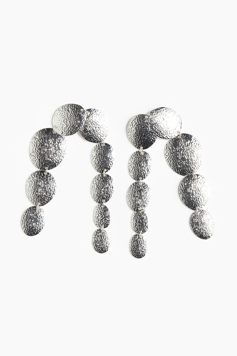 H&M Metal-disc pendant earrings