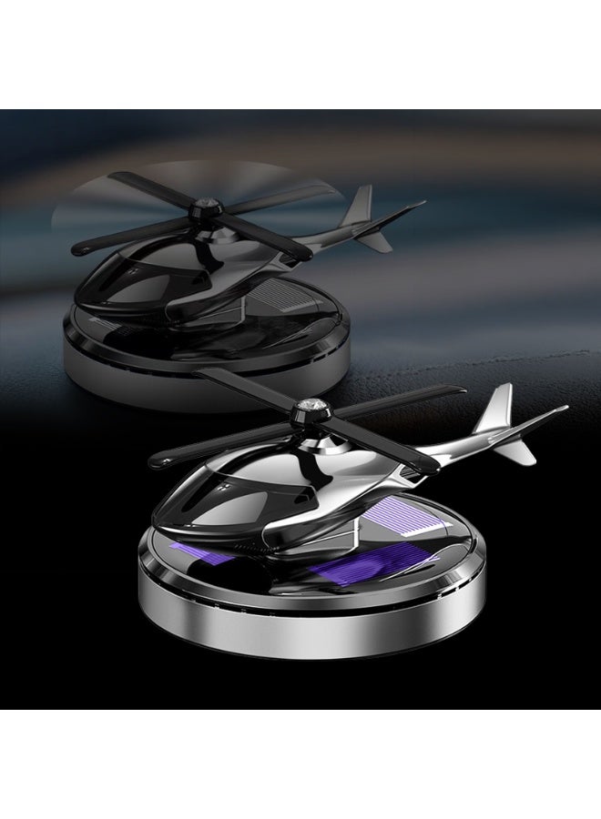 Toby's Toby’s Solar Car Aromatherapy Diffuser Air Freshener with Rotating Airplane Design, Fragrance Interior Ornament, Solar Powered Decorative Car Accessory - Image 2