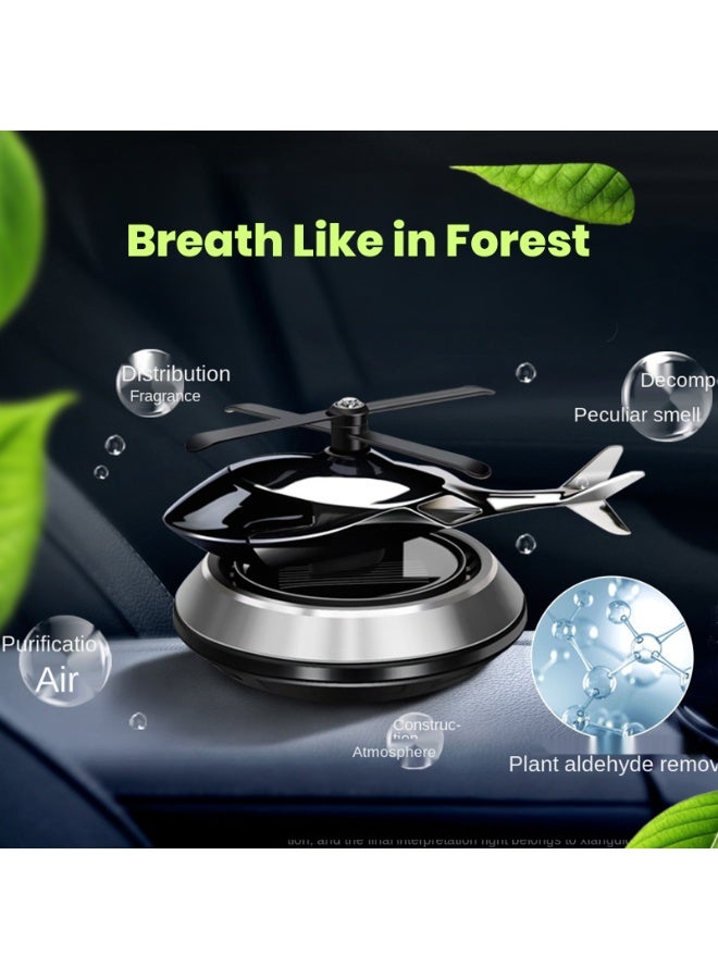 Toby's Toby’s Solar Car Aromatherapy Diffuser Air Freshener with Rotating Airplane Design, Fragrance Interior Ornament, Solar Powered Decorative Car Accessory - Image 4