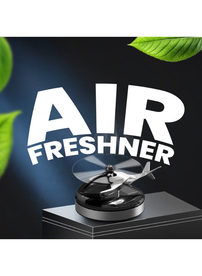 Toby's Toby’s Solar Car Aromatherapy Diffuser Air Freshener with Rotating Airplane Design, Fragrance Interior Ornament, Solar Powered Decorative Car Accessory - Image 3