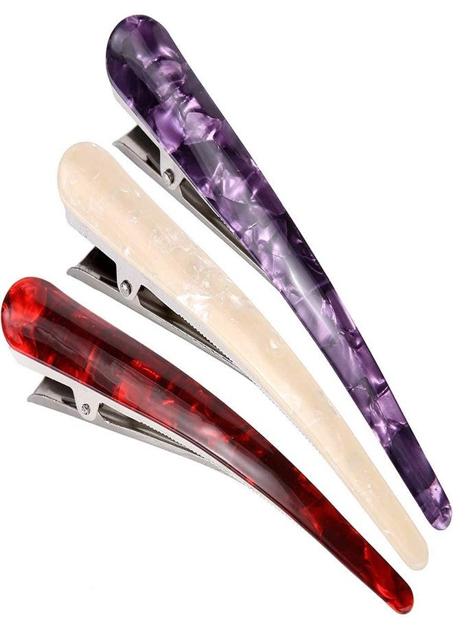 BIG BOX Large Duck Teeth Bows Hair Clips Hair Grip Hair Beak Barrettes for Thick, Fashion Hairpins Chic Styling Claw for Women and Girls (Pack of 3) - Image 1