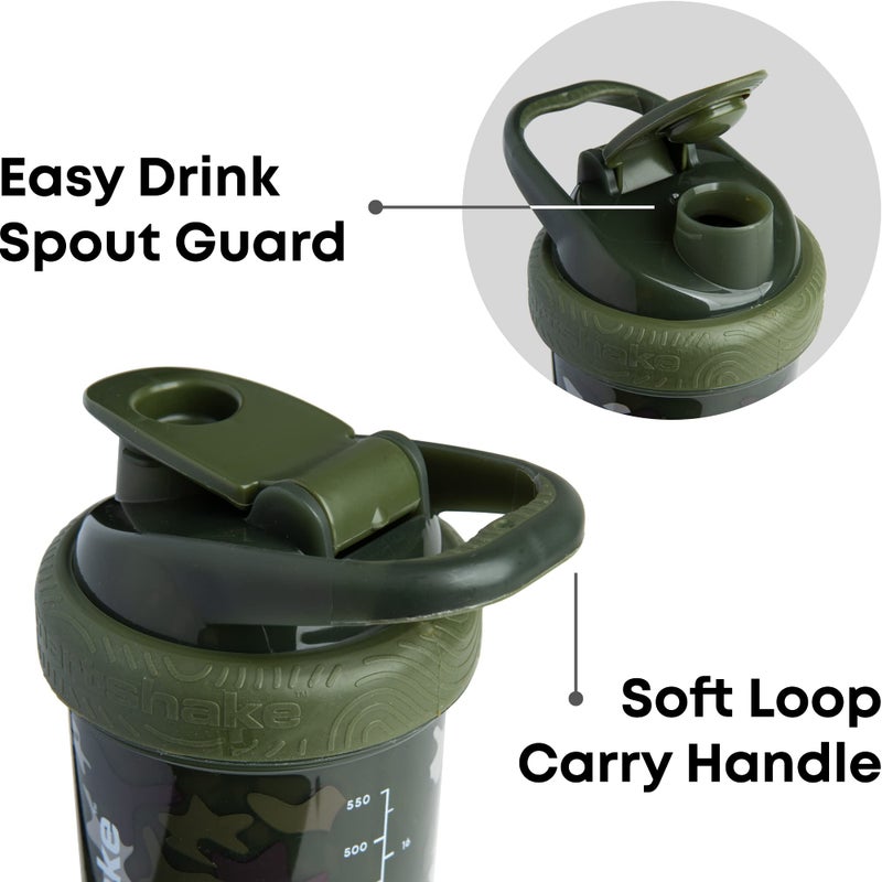 SmartShake Revive, 25 oz Shaker Cup, Camo Green - Image 4