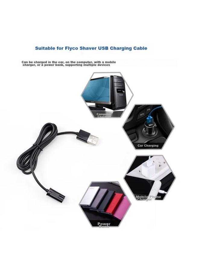 Stiger Compatible Charging Cable For Flyco Shavers, Bores Razor, Universal Hair Clippers Fs339/372/375/377/619/620/801/802 Power Cord - Image 5