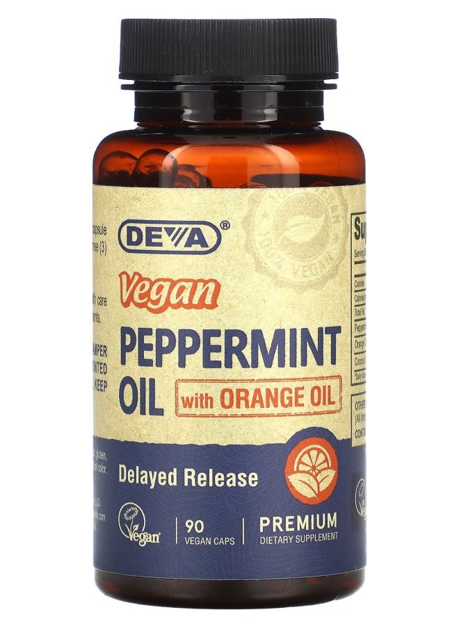 Deva Vegan Peppermint Oil with Orange Oil 90 Vegan Caps 