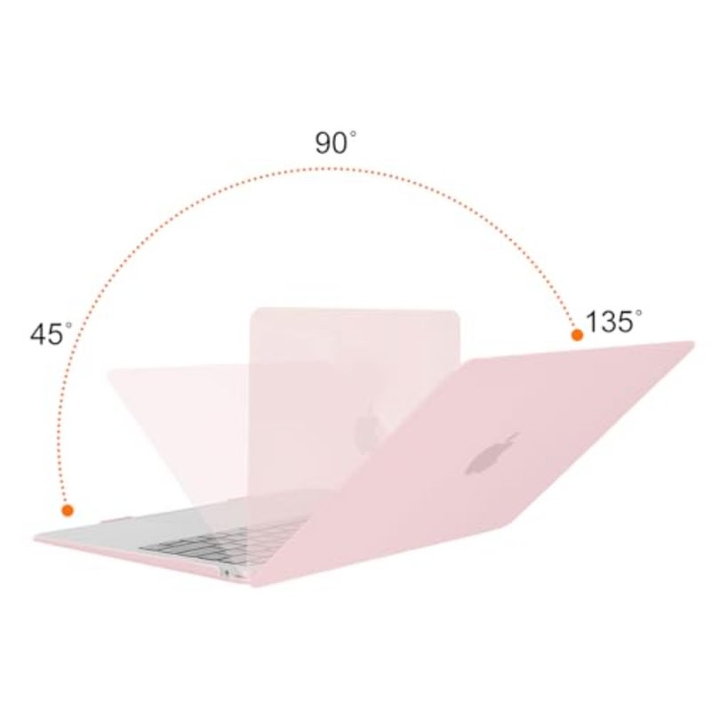 حافظة حماية لجهاز MacBook Air مقاس 13.3 بوصة للاستخدام اليومي، هيكل من البلاستيك الصلب بلون الكوارتز الوردي مع غطاء لوحة المفاتيح وفيلم الشاشة وحقيبة التخزين - Image 4