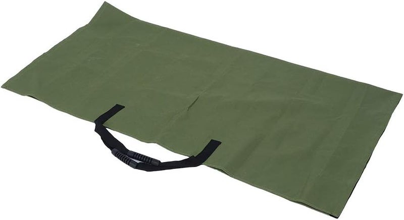 كيس نفايات ساحة كبير قابل للطي من قماش أكسفورد الأخضر لحصيرة تخزين الأوراق - Image 5