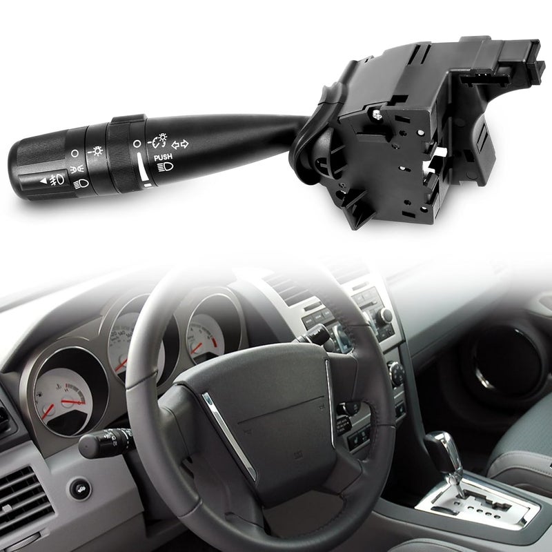 BASIKER Multifunction Turn Signal Switch Control Compatible with 2007-2017 Jeep Wrangler Compass PT Cruiser Grand Cherokee Commander Dodge Journey, Chrysler 200, Replaces# CBS-1703, Without Auto Headlight - Image 1