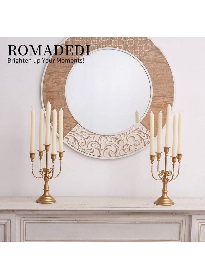 Romadedi حامل الشموع رومادي دي كندلبرارا الذهبية - 5 ذراع 11.8" حامل شموع زفاف لمركز طاولة حفلة موضوعية لتزيين غرفة الطعام عيد ميلاد عطلة عيد الميلاد، مجموعة من 6 - Image 3