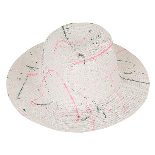 FabSeasons Chic Foldable Women's Sun Hat - Stylish Wide Brim Beach Cap for Summer Sun Protection - Packable and Versatile! for Poolside Lounging or Beach Escapes White - Image 1