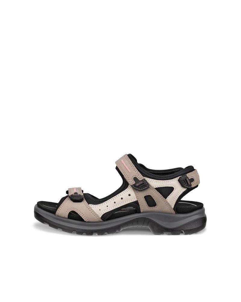 ECCO Women's Yucatan Sport Sandal, Atmosphere/Ice White/Black Nubuck, 9-9.5 - Image 3