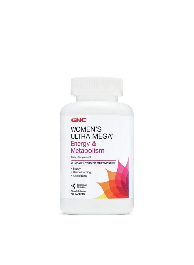 GNC Womens Ultra Mega Energy and Metabolism Multivitamin for Women, 180 Count, for Increased Energy, Metablism, and Calorie Burning - Image 3