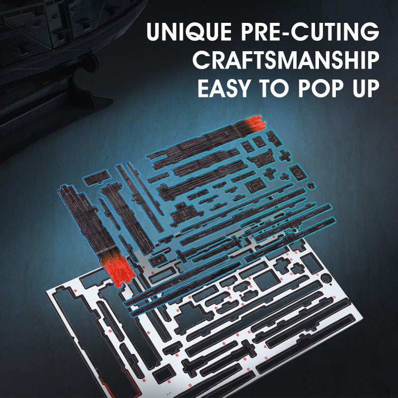 CubicFun 3D Puzzles for Adults - Led Pirate Ship Queen Anne's Revenge - Large 27'' Sailboat Puzzles - Desk Decor, Anniversary, Christmas Easter Teacher Appreciation Gifts - Image 5