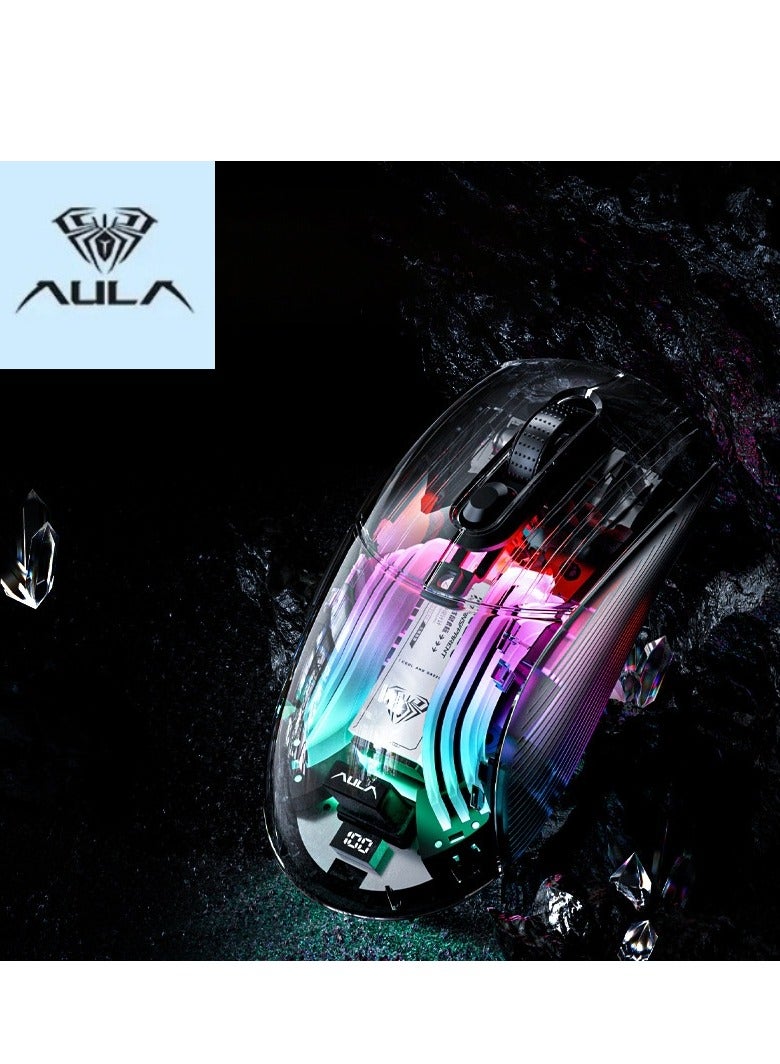 أولا اللاسلكي الثالث الفحص المزيف الكهربائي الماوس التنافسية الشفافة - Image 1