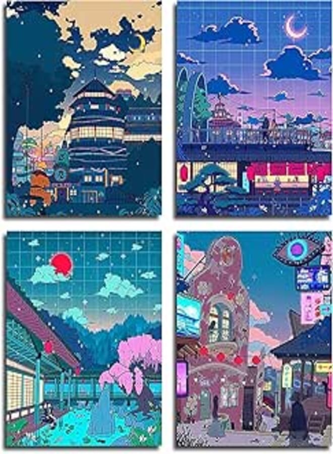 Anime Poster Anime Wall Art, Unframed Manga Photo Prints Poster Pictures Artwork Uv Coated for Home Bedroom Living Room Decor, 8Inch x 10Inch UNFRAMED