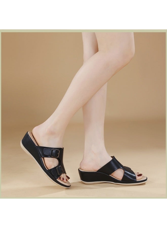 NIBEMINENT Shoes for Women  Wedges Summer Women  Comfortable Non-slip Sandals Platform Sandals  - Image 3