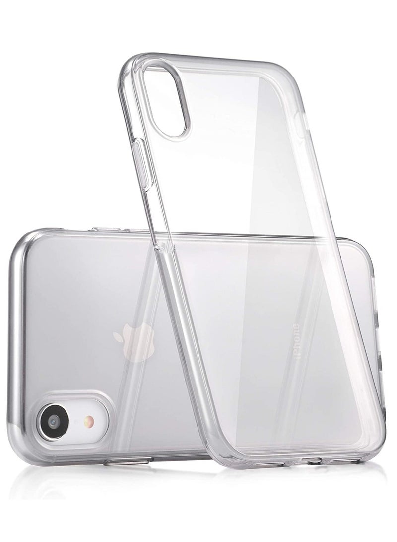 MIGOFAST IPhone XR Clear Case Soft Flexible Silicone TPU Shockproof Transparent Rubber Back Cover Compatible for iPhone XR - Image 1