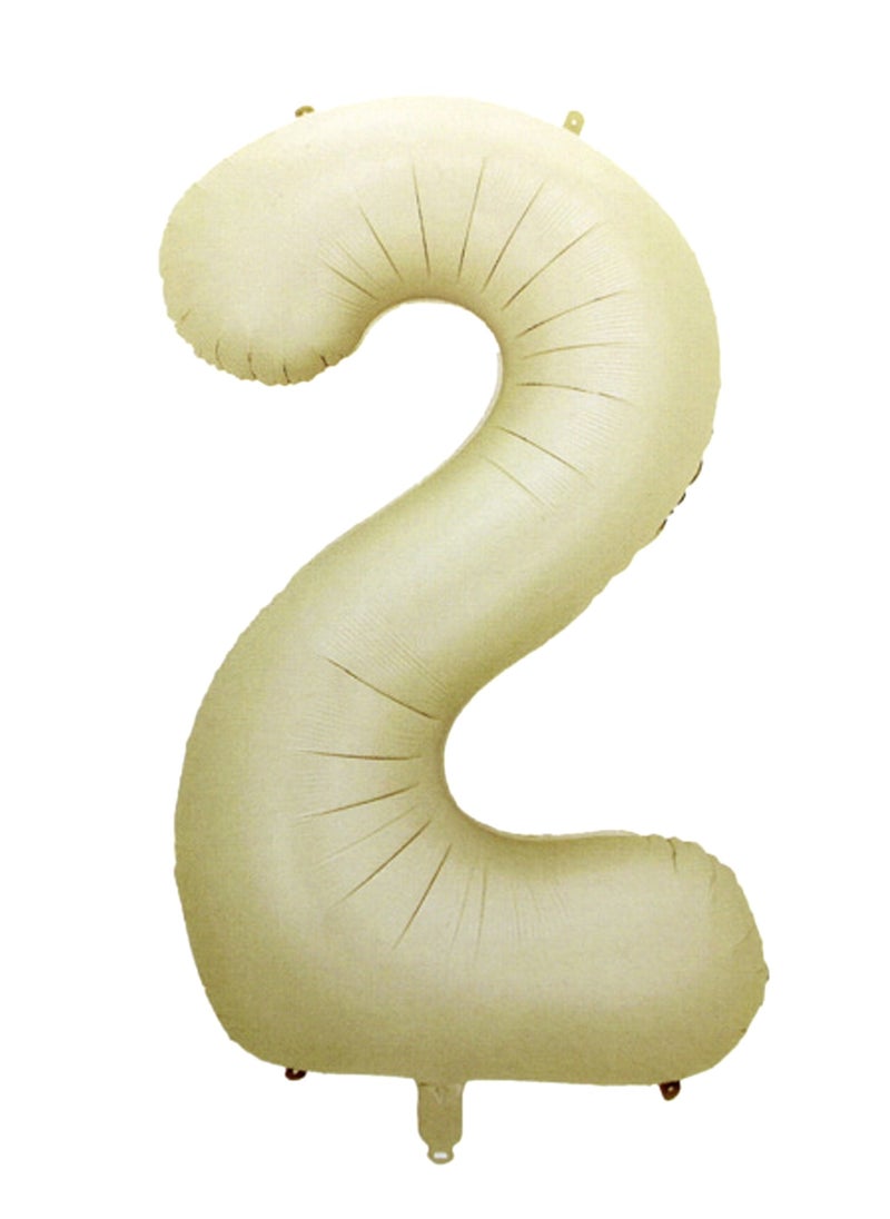 بارتي فن بالون رقم احباط 16 "رقم 2 لون الشوفان - Image 1