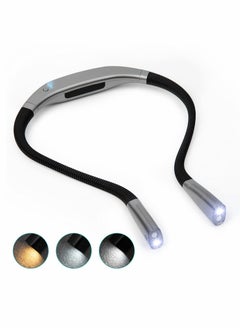 Y&D LED Neck Reading Light, Rechargeable Book Light for in Bed, Stepless Dimming and Bendable Arms  - Image 1