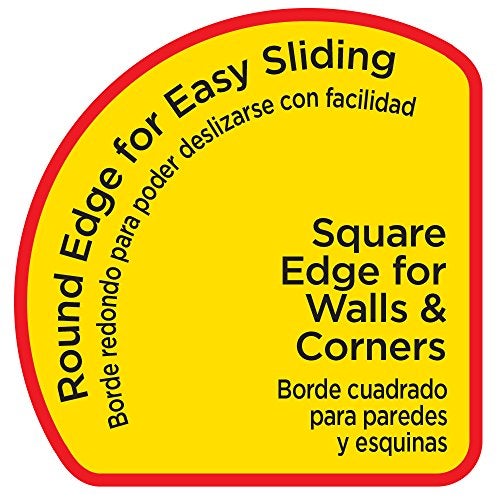 Super Sliders 5 Inch Square Corner Plastic Reusable Furniture Sliders for Carpeted Floors, Durable Foam Pad Surface for Secure Grip (4 Pack, Beige) - Image 2