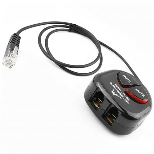 WirelessFinest Telephone Training Adapter Y Splitter+Mute Button for Headset for Nortel Meridican, Norstar, Avaya, Ashtra, Mitel, Polycom, Ge and Other IP Phone - Image 1