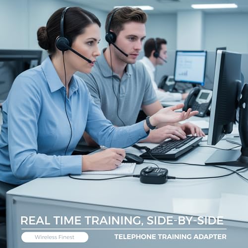 WirelessFinest Telephone Training Adapter Y Splitter+Mute Button for Headset for Nortel Meridican, Norstar, Avaya, Ashtra, Mitel, Polycom, Ge and Other IP Phone - Image 3
