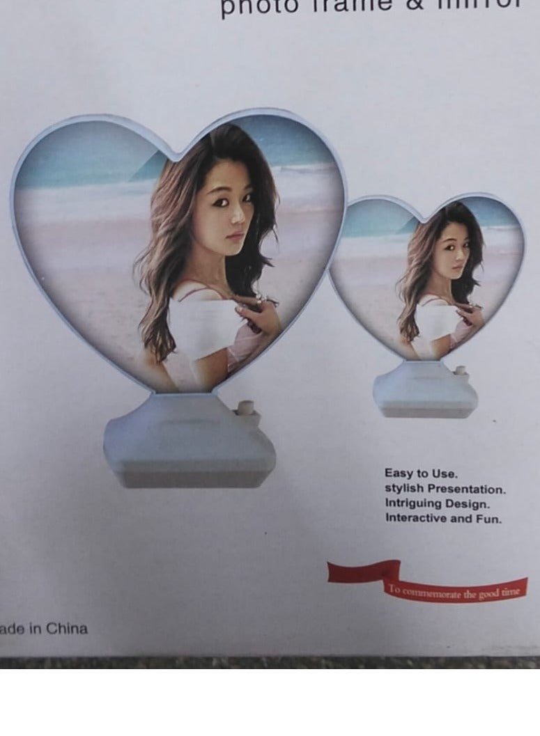 Magic Lighted Mirror With Led Frame To Add A Modern Touch To Your Home Decor With A Heart-Shaped Design - Image 1