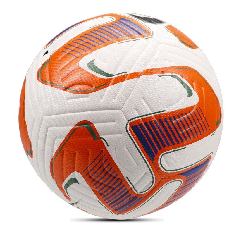 Generic Youth Soccer Ball Size 4/5 PU Training[Skin] 2223 Premier League White Orange [Skin] 2223 Premier League White Orange