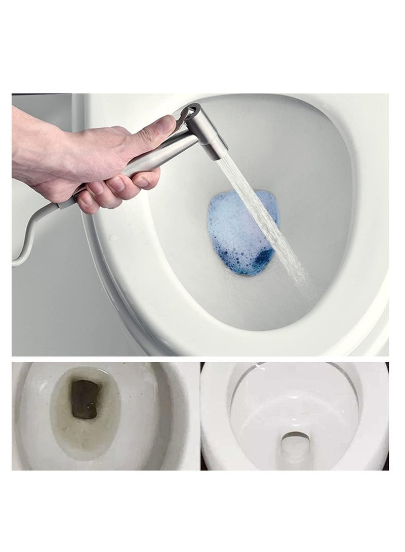 ECVV Stainless Steel Handheld Bidet Sprayer for Toilet Cloth Bathroom Diaper Sprayer Self Cleaning Shattaf Set with adjustable water Pressure Control - Image 4