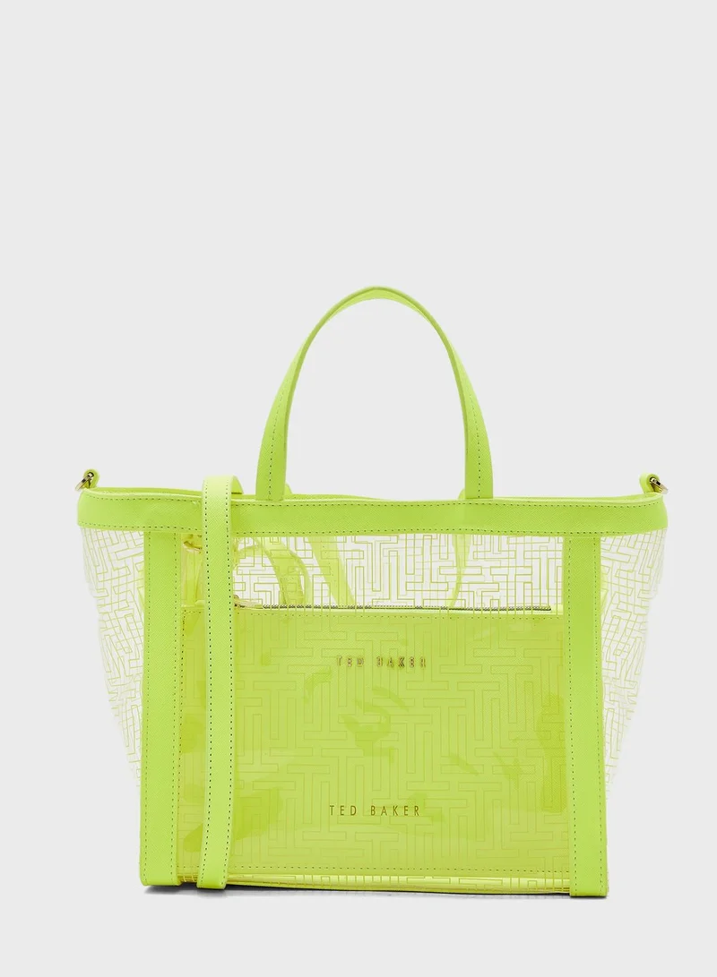 Ted Baker T Branding Transparent Small Tote