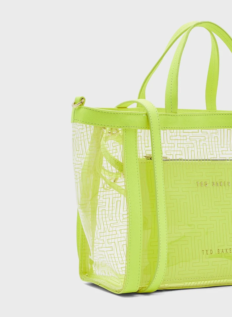Ted Baker T Branding Transparent Small Tote