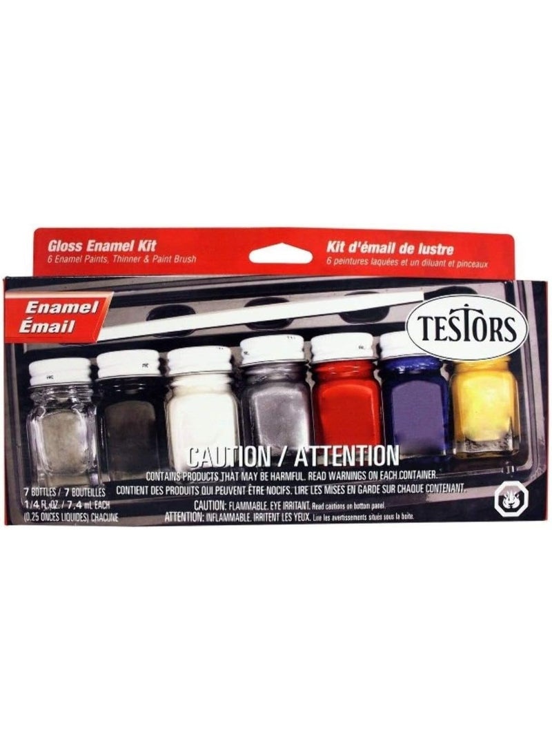 Testors Enamel Paint Set, 9115X, Gloss - Image 1