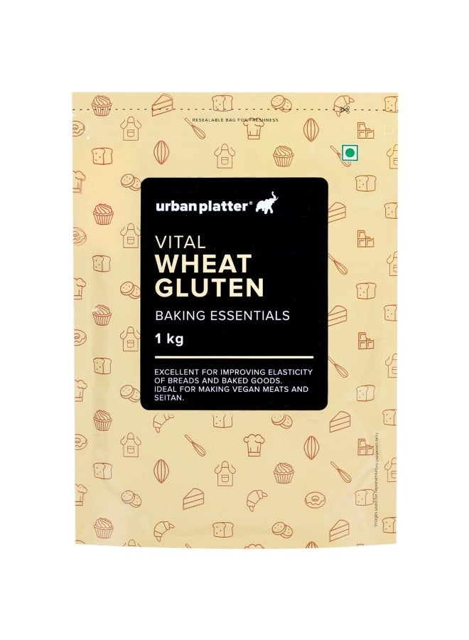 Urban Platter Vital Wheat Gluten, 1Kg (High-Protein Baking Essential | Key Ingredient for Seitan | Adds Elasticity & Structure | Ideal for Breads) - Image 1